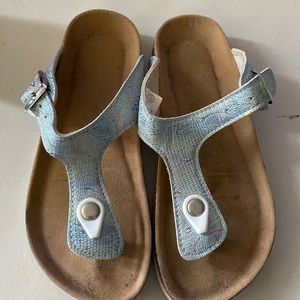 Flip flop girl unicorn color style sandals